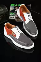 sneakers basses man armani giorgio armani deer velvet leather